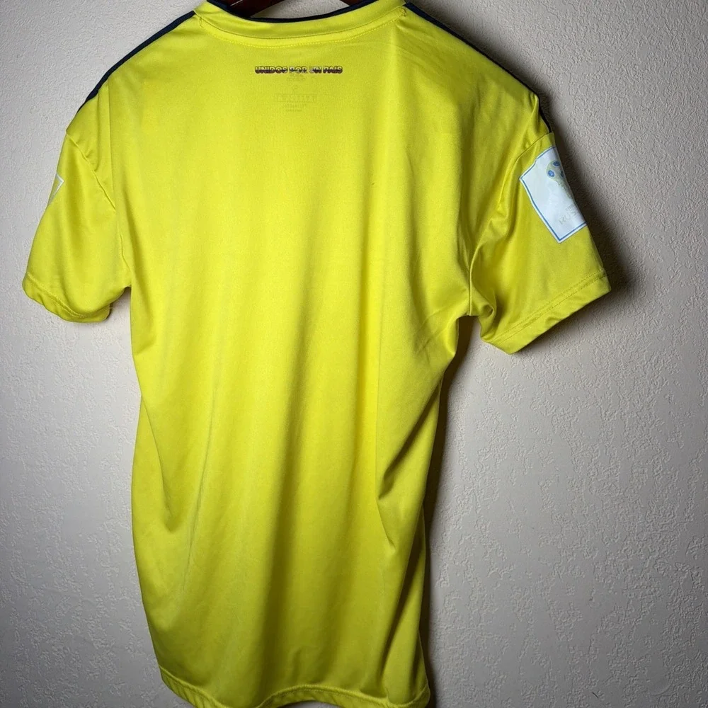 adidas Colombia 2018 World Cup Home Football Soccer Jersey Kit Small Yellow S
